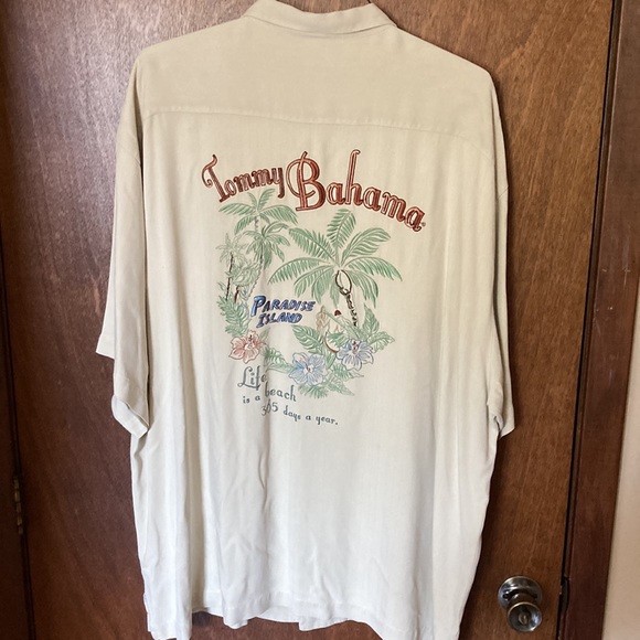 Tommy Bahama Shirts Vintage Embroidered Tommy Bahama Silk Shirt